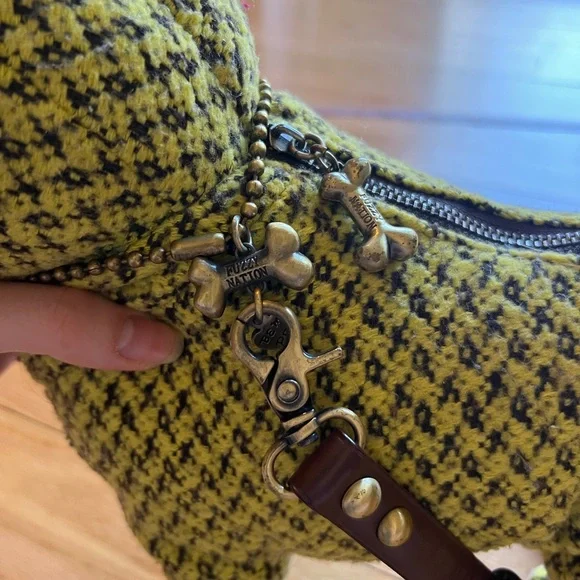 Fuzzy Nation Red & Green Pug Dog Purse - Picture 9 of 10